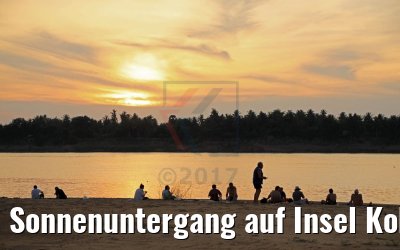 Sonnenuntergang auf Insel Koh Khsach Krao, Kambodscha 14.04.2017