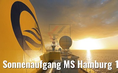 Sonnenaufgang MS Hamburg 10.02.2018