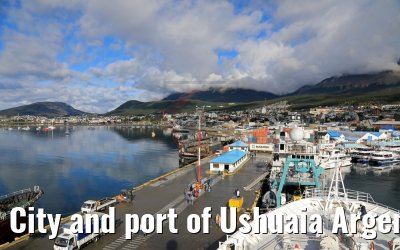 City and port of Ushuaia Argentina 13.01.2017