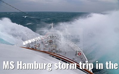 MS Hamburg storm trip in the Gulf of Tonkin wind force 9 06.02.2016