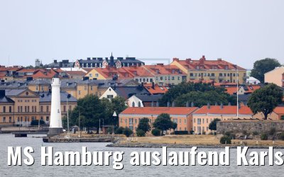 MS Hamburg auslaufend Karlskrona 17.07.2018