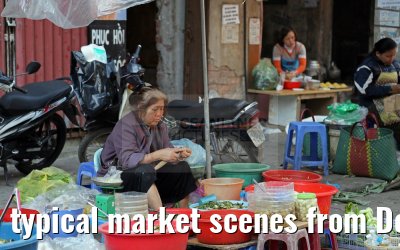 typical market scenes from Dong-Xuan-Market Hanoi 07.02.2016