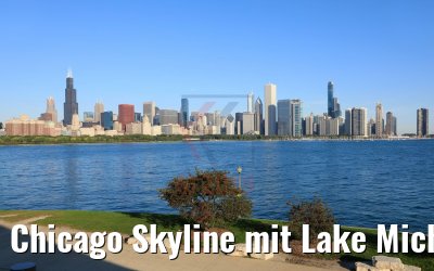 Chicago Skyline mit Lake Michigan 09.10.2019