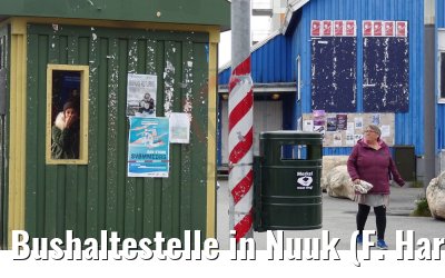 Bushaltestelle in Nuuk (F. Harder)