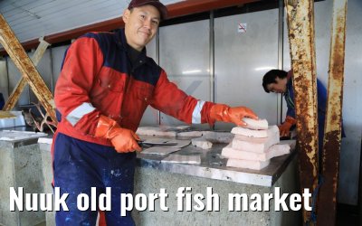 Nuuk old port fish market