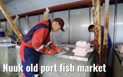 Nuuk old port fish market