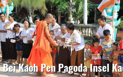 Bei Kaoh Pen Pagoda Insel Kaoh Phan Kambodscha 16.04.2017