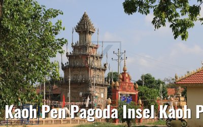 Kaoh Pen Pagoda Insel Kaoh Phan Kambodscha 16.04.2017