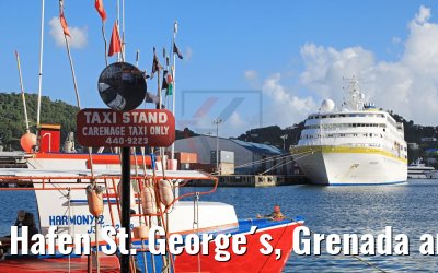 Hafen St. George´s, Grenada am Abend 12.02.2018