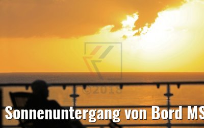 Sonnenuntergang von Bord MS Hamburg St. George´s, Grenada