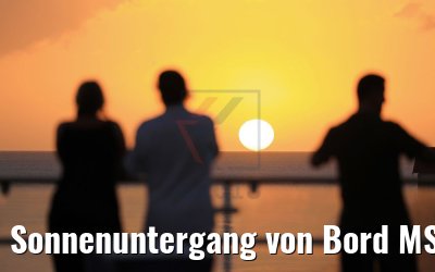 Sonnenuntergang von Bord MS Hamburg St. George´s, Grenada