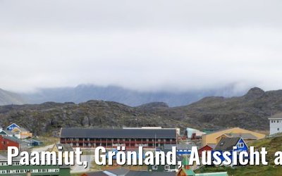 Paamiut, Grönland, Aussicht auf Stadt