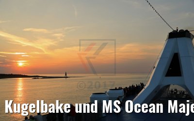 Kugelbake und MS Ocean Majesty Cuxhaven 28.08.2017