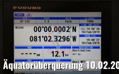 Äquatorüberquerung 10.02.2019