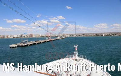 MS Hamburg Ankunft Puerto Madryn, Argentinien 12.02.2020