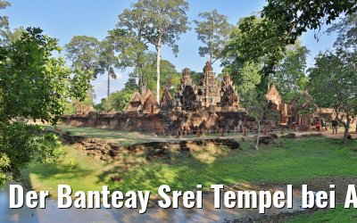 Der Banteay Srei Tempel bei Angkor Wat, Kambodscha 17.04.2017
