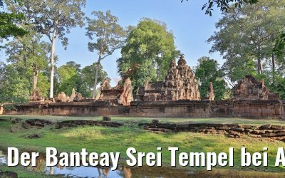 Der Banteay Srei Tempel bei Angkor Wat, Kambodscha 17.04.2017