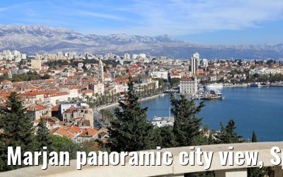 Marjan panoramic city view, Split, Croatia