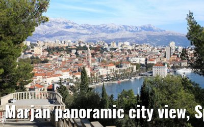 Marjan panoramic city view, Split, Croatia