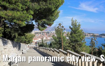 Marjan panoramic city view, Split, Croatia