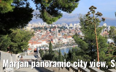 Marjan panoramic city view, Split, Croatia