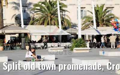 Split old town promenade, Croatia