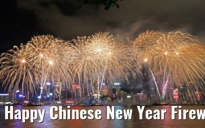 Happy Chinese New Year Fireworks Hong Kong 2016