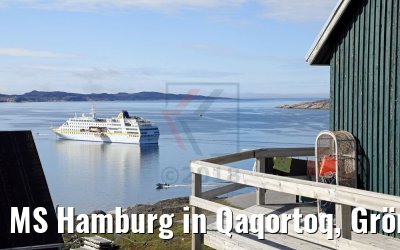 MS Hamburg in Qaqortoq, Grönland
