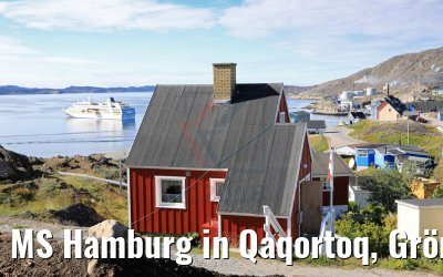 MS Hamburg in Qaqortoq, Grönland