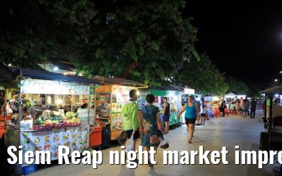 Siem Reap night market impressions, Cambodia 18.04.2017