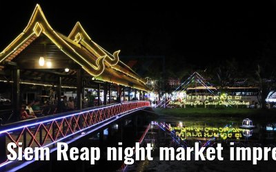Siem Reap night market impressions, Cambodia 18.04.2017