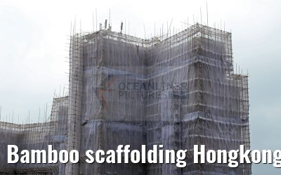Bamboo scaffolding Hongkong 10.02.2016