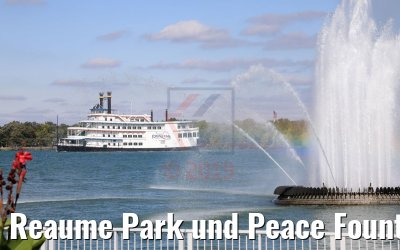 Reaume Park und Peace Fountain Windsor mit Detroit Princess 12.10.2019