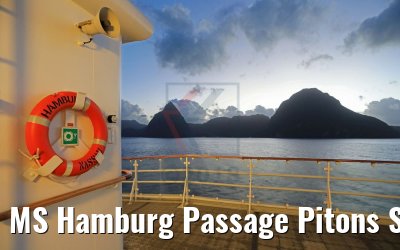 MS Hamburg Passage Pitons St. Lucia morgens 14.02.2018