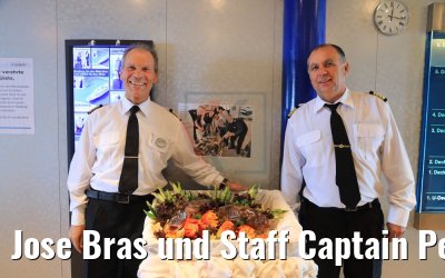 Jose Bras und Staff Captain Pedro Dias