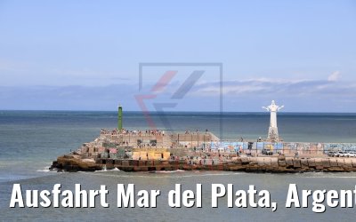 Ausfahrt Mar del Plata, Argentinien 14.02.2020