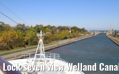 Lock seven view Welland Canal 13.10.2019