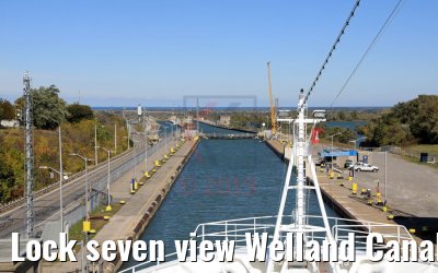 Lock seven view Welland Canal 13.10.2019