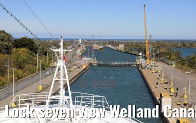 Lock seven view Welland Canal 13.10.2019