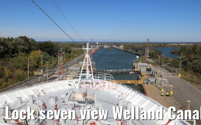 Lock seven view Welland Canal 13.10.2019