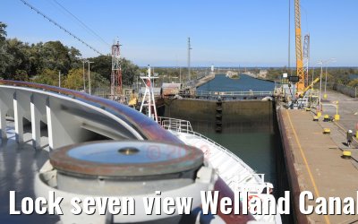Lock seven view Welland Canal 13.10.2019