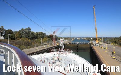 Lock seven view Welland Canal 13.10.2019
