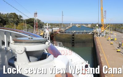 Lock seven view Welland Canal 13.10.2019