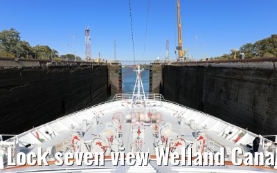 Lock seven view Welland Canal 13.10.2019