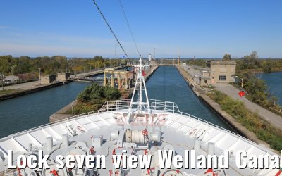 Lock seven view Welland Canal 13.10.2019