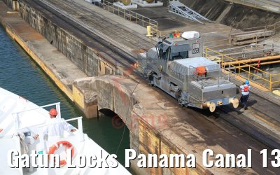 Gatun Locks Panama Canal 13.02.2019