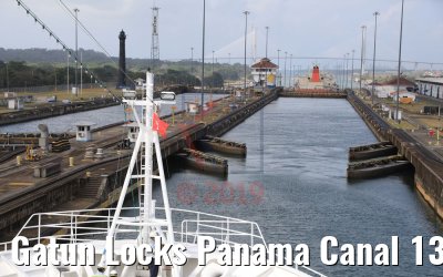 Gatun Locks Panama Canal 13.02.2019