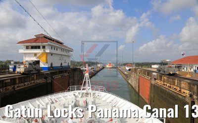 Gatun Locks Panama Canal 13.02.2019