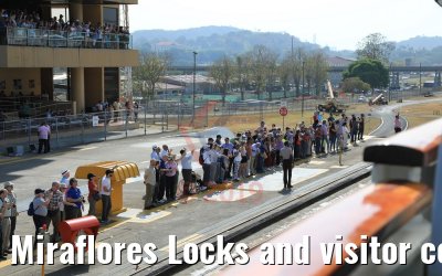 Miraflores Locks and visitor center Balboa Panama Canal 13.02.2019