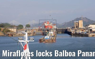 Miraflores locks Balboa Panama 13.02.2019